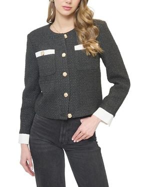 Central Park West Daphne Cuff Detail Jacket - Gray
