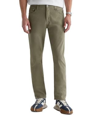 AG Jeans Everett Slim Straight Fit Twill Pants - Green