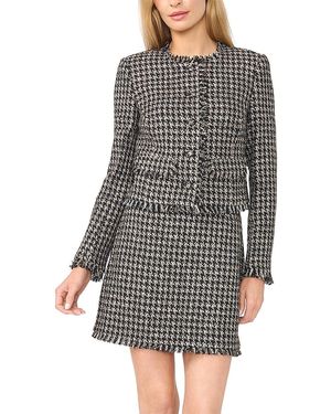 Cece Tweed Check Lady Jacket - Gray