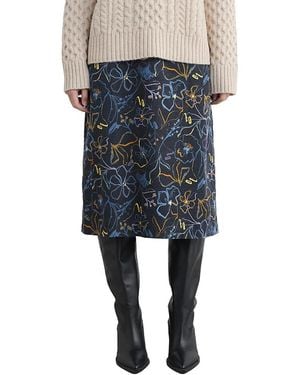 Seasalt Cornwall Forest View Skirt - Blue