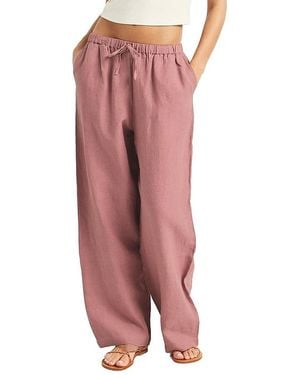 Vitamin A Parker Linen Pant - Pink