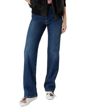 Gerard Darel Avenie High Rise Straight Jeans - Blue