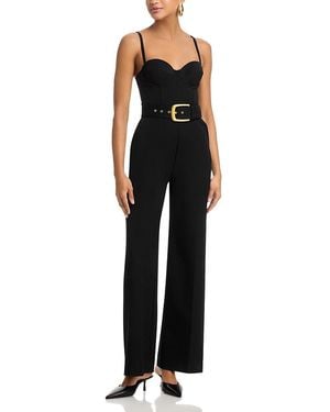 L'Agence Jessa Bustier Tailored Jumpsuit - Black