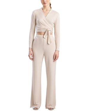 Natori Bliss Essentials Ballet Wrap Top - Natural