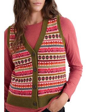 Seasalt Cornwall Percella Cove Waistcoat Vest - Red