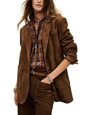 Ba&sh Mosty Suede Blazer - Brown