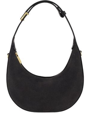 Vince Small Suede Hobo Bag - Black