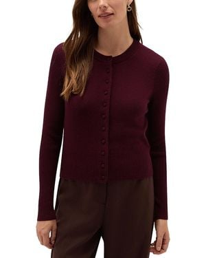 Hobbs Elsa Wool Cardigan Sweater - Red