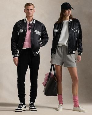 Polo Ralph Lauren Satin Pony Bomber Jacket - Black