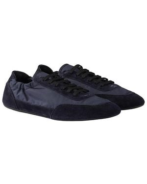 Prada Collapse Re-Nylon And Suede Sneakers - Blue