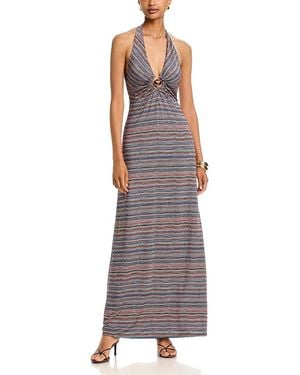 AFRM Huston Halter Maxi Dress - Purple