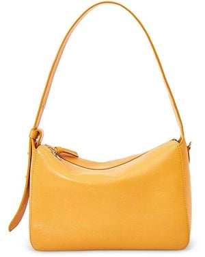 Clare V. Fleurine Leather Shoulder Bag - Orange