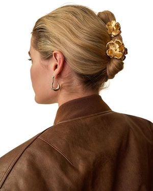 Lelet Eden Flower Hair Claw Clips, Set Of 2 - Brown