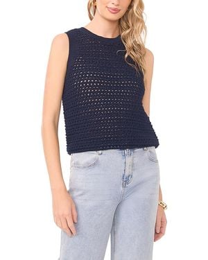 1.STATE Openwork Crewneck Tank - Blue