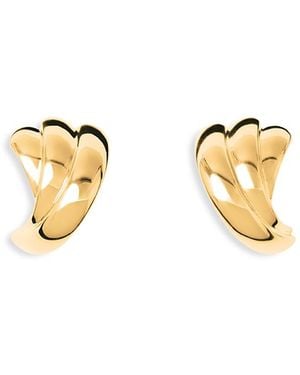 LIE STUDIO Magda Textured Stud Earrings - Metallic