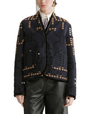 forte_forte Forte_Forte Samarcanda Jacquard Blouson Jacket - Black