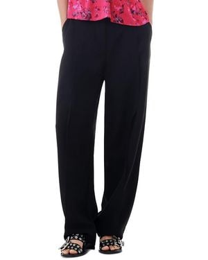 Ganni Drapey Melange Pleat Pants - Blue