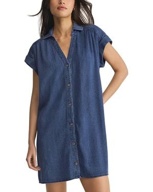 Z Supply Shellbound Twill Dress - Blue