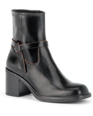 Vagabond Shoemakers Meryl Leather Harness Ankle Boots - Black