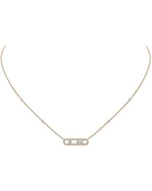 Messika 18K Rose Diamond Baby Move Necklace, 17.7 - Natural