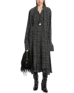 Michael Kors Silk Scarf Shirt Dress - Black