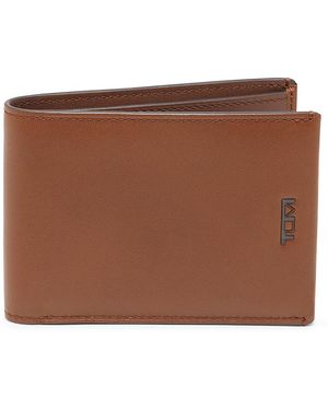 Tumi Double Billfold Wallet - Brown