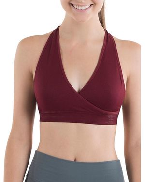 BRABAR Hug Strappy Halter Sports Bralette - Red
