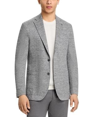 Jack Victor Melange Linen Blend Jersey Regular Fit Soft Sport Coat - Gray