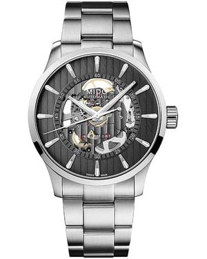 MIDO Multifort Skeleton Vertigo Watch, 42Mm - Gray