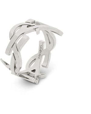 Saint Laurent Cassandre Ring - White