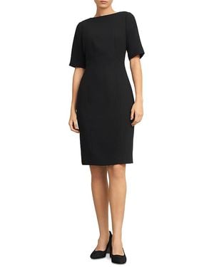 Hobbs Rae Crepe Shift Dress - Black