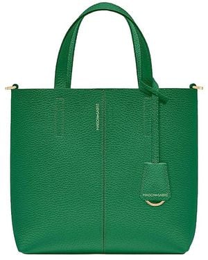 Maison De Sabre Leather Soft Tote - Green