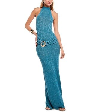 CAPITTANA Ceci Faux Belt Dress - Blue