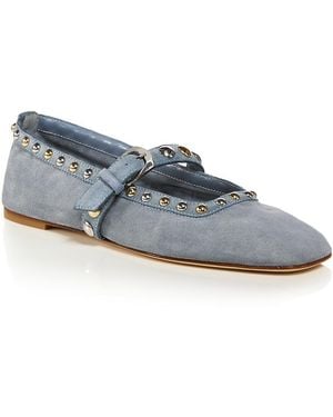 Stuart Weitzman Perry Mary Jane Flats - Blue