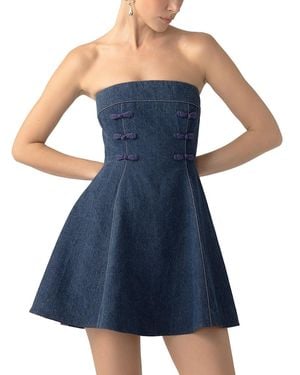 SAU LEE Tai Dress - Blue