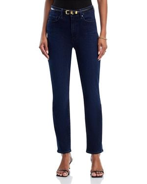 PAIGE Gemma High Rise Reverse Seam Skinny Jeans - Blue