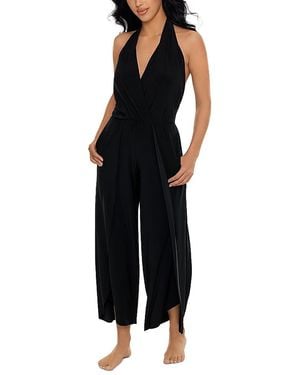 Magicsuit Halter Jumpsuit Swim Cover-Up - Black