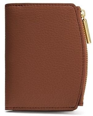 Cuyana Fold Zip Wallet - Brown