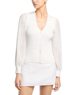 Six Fifty Celeste Mixed Media Top - White