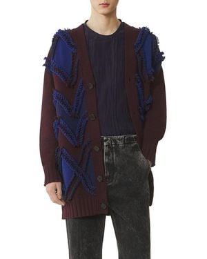 Lanvin Oversized Cardigan - Blue