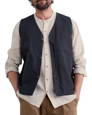 Seasalt Cornwall Metern Cotton Waistcoat - Blue