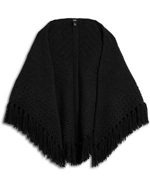 Echo Gramercy Stitch Triangle Poncho - Natural