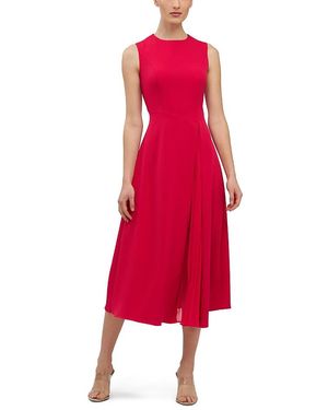 Kay Unger Elliot Midi Dress - Red