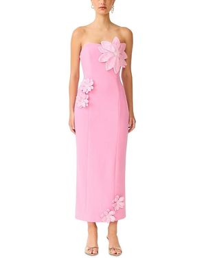 Elliatt Cali Strapless Lace Midi Dress in White | Lyst Elliatt Cali Strapless Lace Midi Dress in White | Lyst