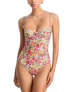 FARM Rio Banana Flowers One Piece Swimsuit - Pink
