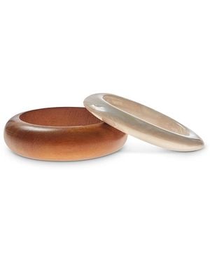 Ben-Amun Ben Anum Bangle Bracelets, Set Of 2 - Brown