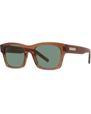 Givenchy Rectangular Sunglasses, 55Mm - Green