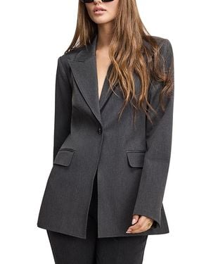 GOOD AMERICAN Essential Suiting Sculpted Blazer - Black