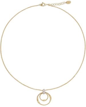 Marco Bicego 18K & Marrakech Diamond Double Circle Pendant Necklace, 0.043 Tcw - Natural