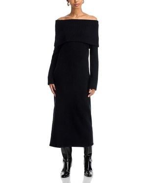 French Connection Emilia Knit Off-The-Shoulder Dress - Black